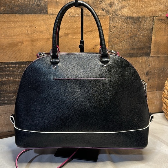 COACH (F13000) SIERRA SATCHEL CROSSGRAIN LEATHER WITH MULTI EDGEPAINT BAG - Picture 2 of 14